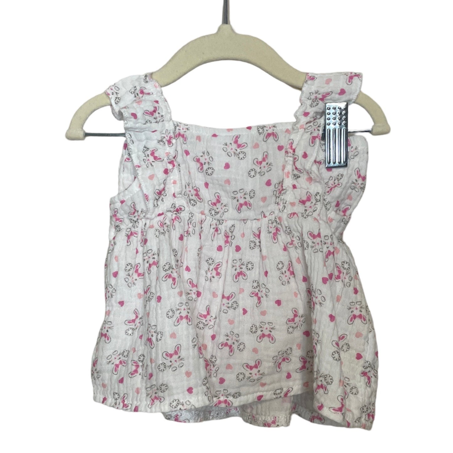 Set BABY ON BOARD Blusa y Panty Conejos Blanco - Talla 6M