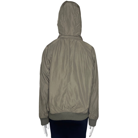 Abrigo Asos Capucha Verde-Talla 6