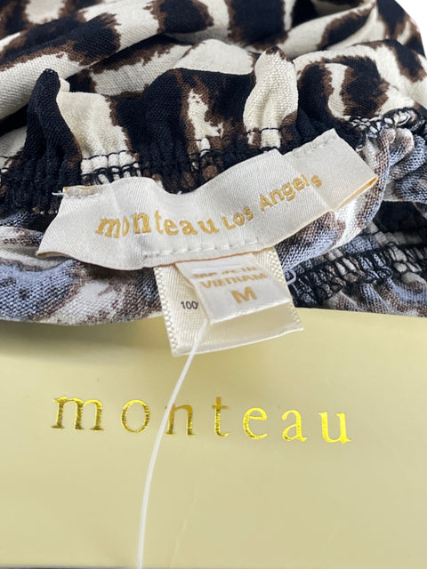 Vestido Monteau L.A.  Animal Print Marrón-Talla M