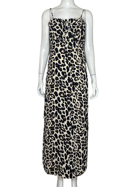 Vestido Monteau L.A.  Animal Print Marrón-Talla M
