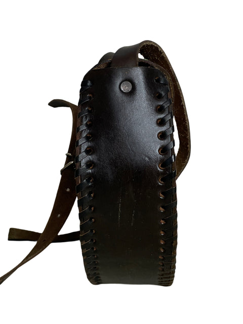 Bolso Tesoro TPS Piel Repujada Floral Marrón-Talla M