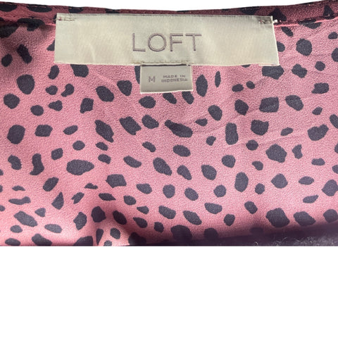 Blusa Loft Animal Print Rosado-Talla M
