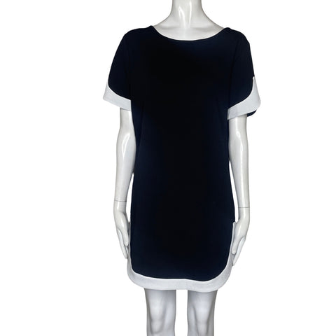 Vestido Lob Collection Seersucker Negro-Talla 2