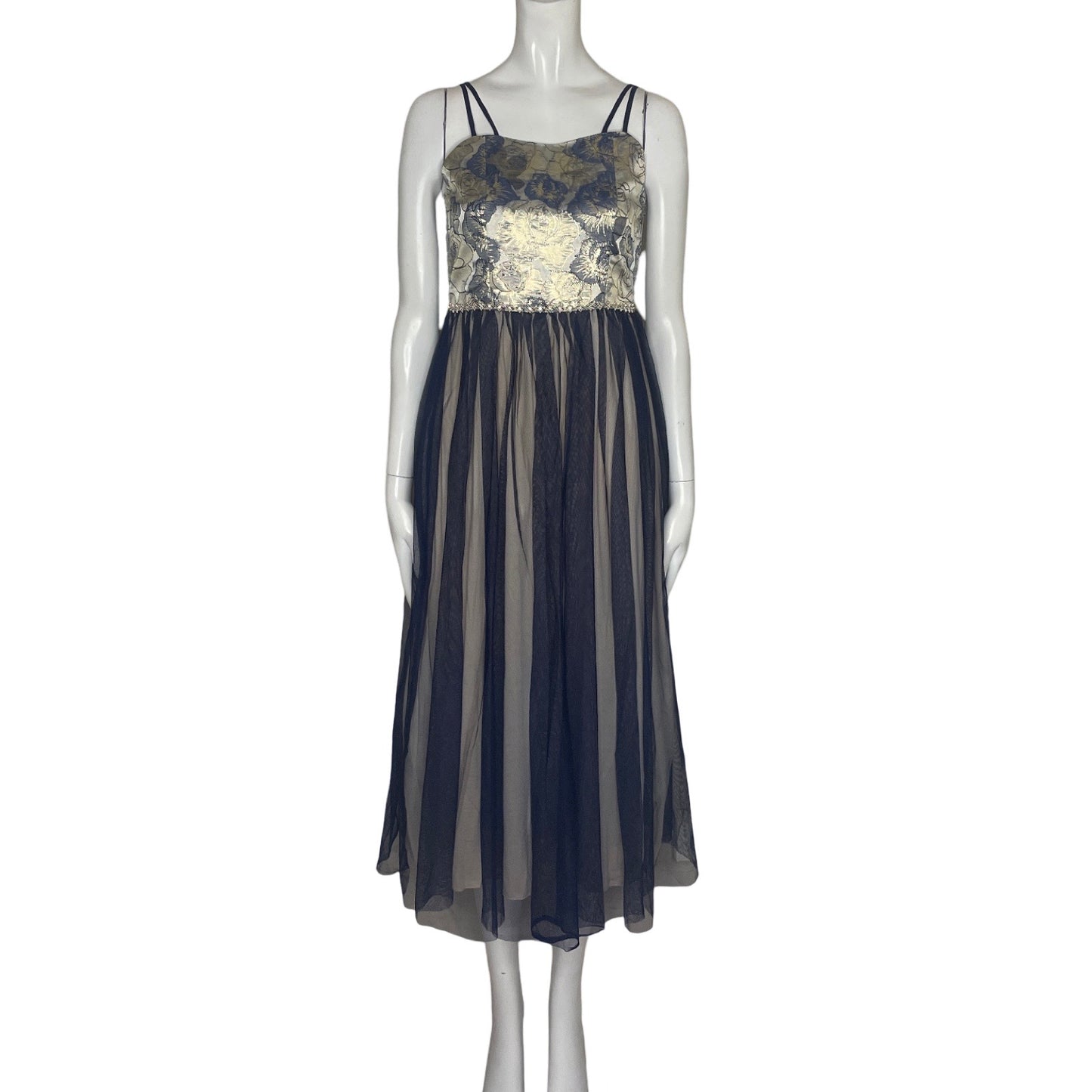 Vestido SPEECHLESS Flores Tul Azul - Talla S