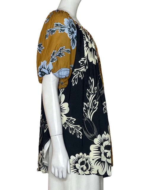 Camisa Agua Bendita Estampado Marrón-Talla S