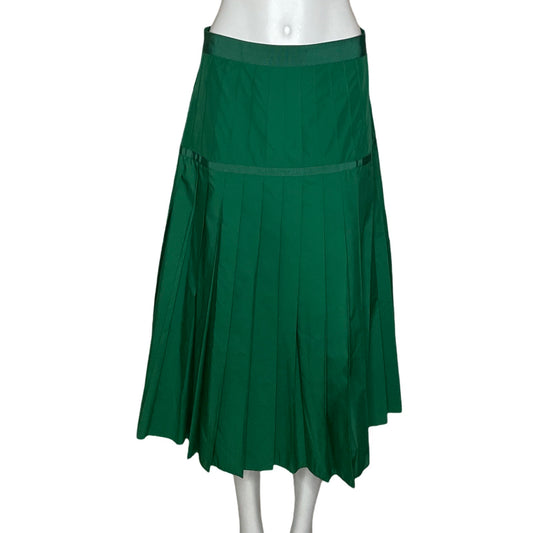 Falda Purificación García Plisada Verde-Talla 44