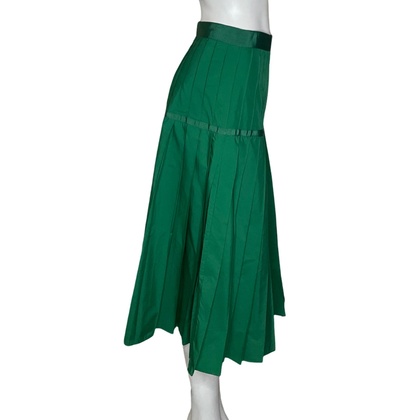 Falda Purificación García Plisada Verde-Talla 44