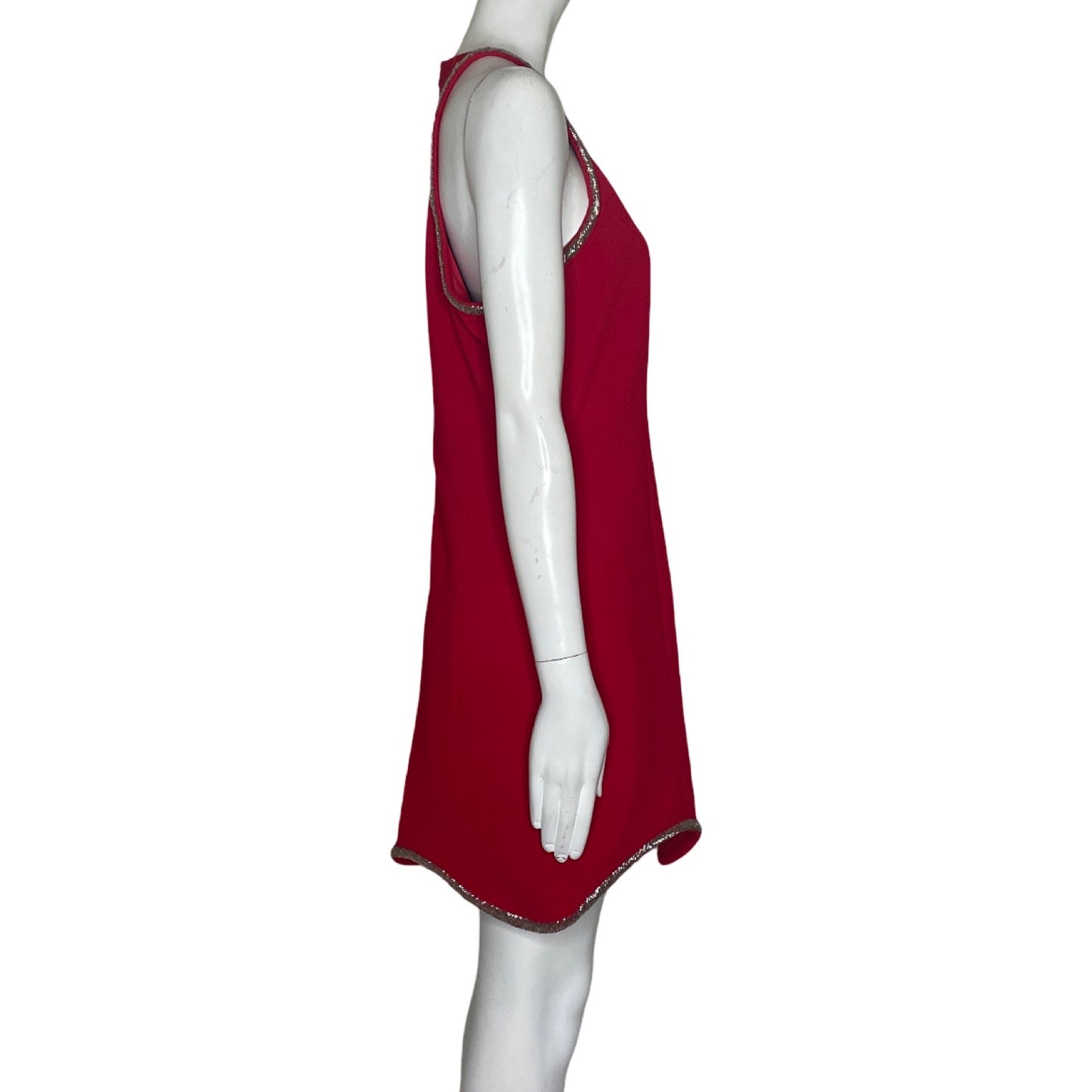 Vestido THE CLOTHING COMPANY Sin Mangas Pedrería Rojo - Talla L