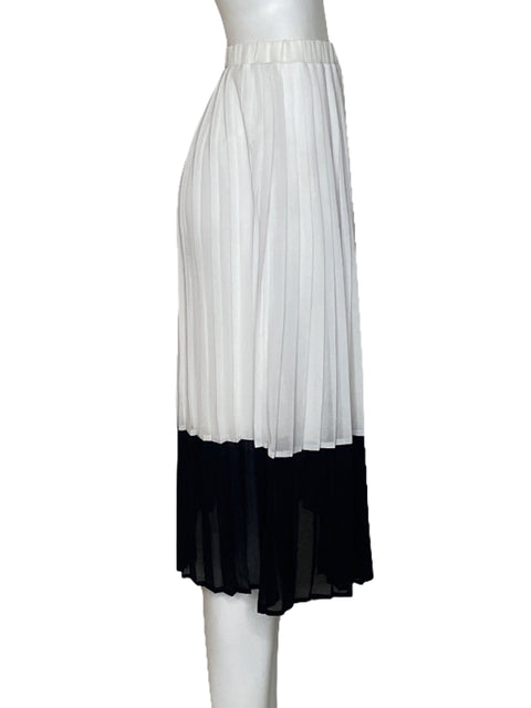 Falda Hayden Plisada Blanco-Talla M