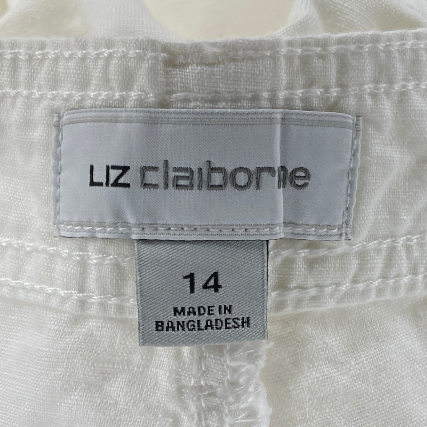 Pantalón Liz Claiborne Cargo Blanco-Talla14