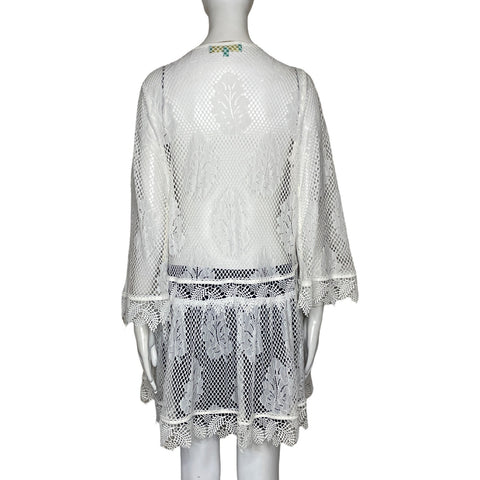 Kimono Waimari Encaje Blanco-Talla S
