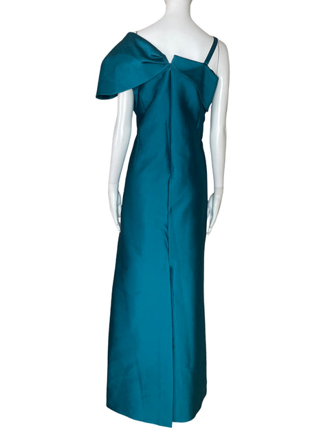 Vestido Sachin & Babi Lazo Pedreria Verde-Talla 16