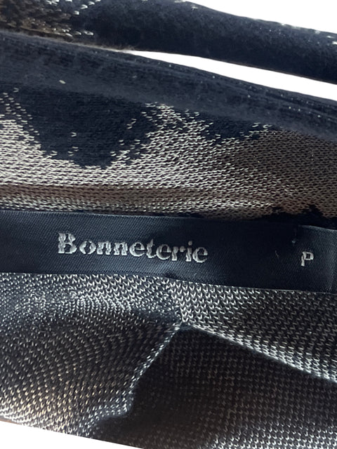 Vestido Bonneterie Punto Negro-Talla P