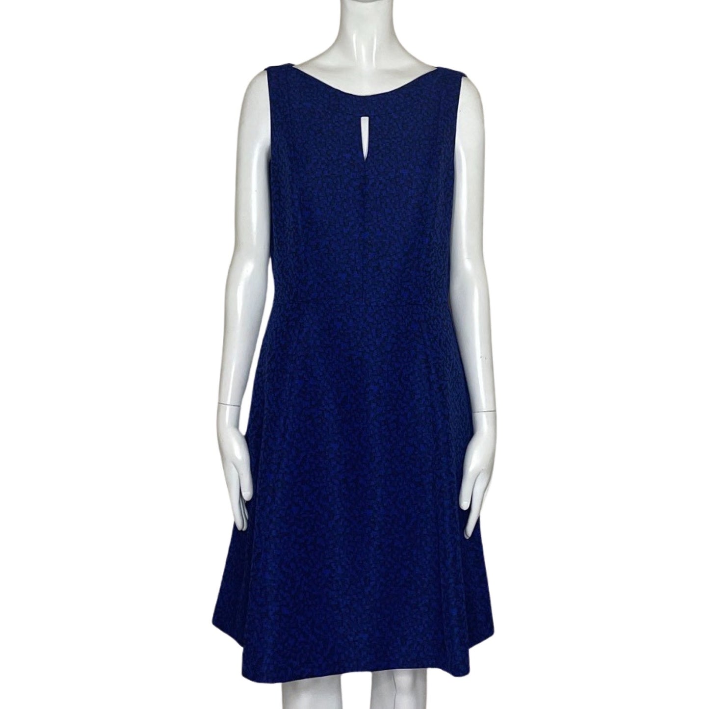 Vestido TAHARI Sin Mangas estampado Azul - Talla 6