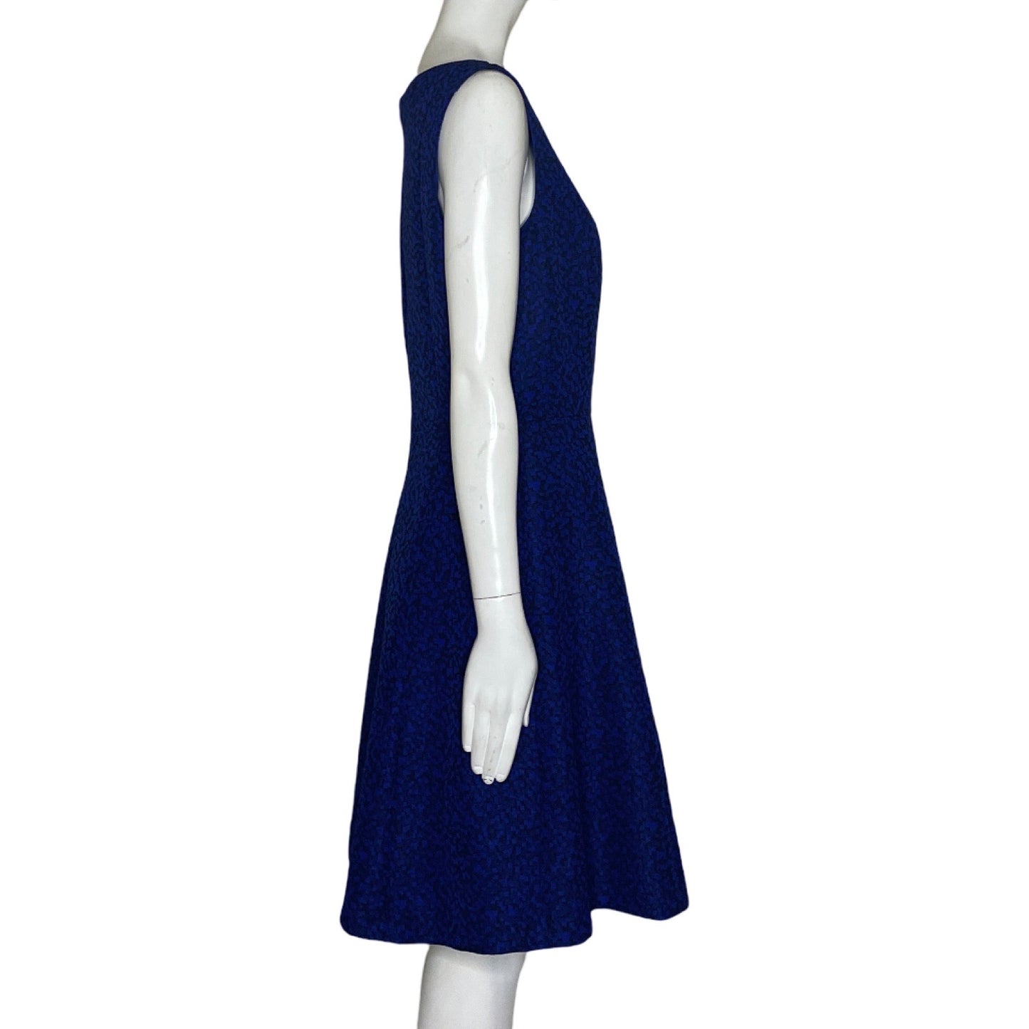 Vestido TAHARI Sin Mangas estampado Azul - Talla 6