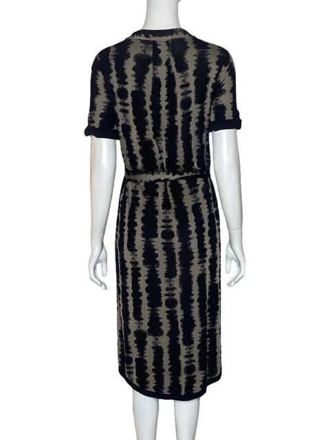 Vestido Bonneterie Punto Negro-Talla P