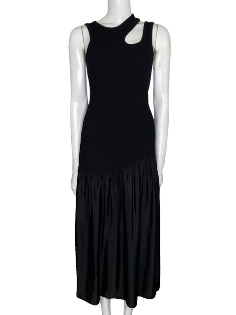 Vestido Sandro Olane Sleeveless Midi Negro-Talla 36