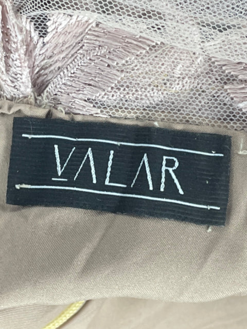 Vestido Valar Encaje One Shoulder Marron-Talla XL