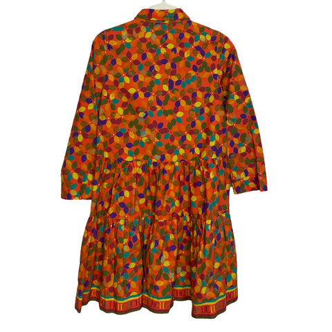 Vestido Carolina Herrera Camisero Naranja-Talla 6