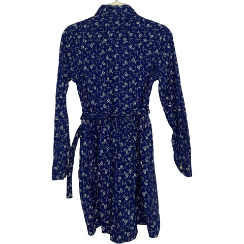 Vestido Polo Ralph Lauren Floral Azul-Talla 7