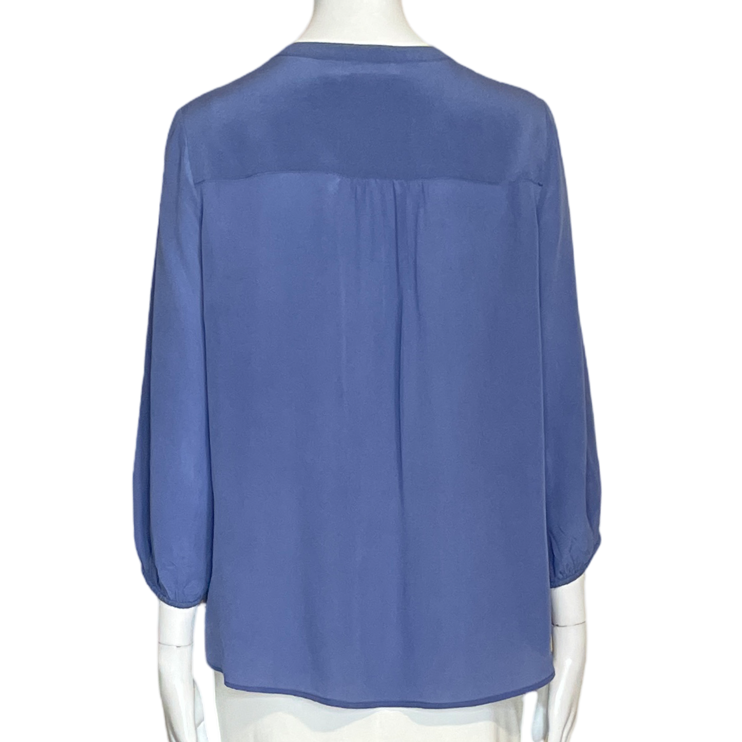 Blusa UniQLO Cuello V Fluida Azul-Talla M