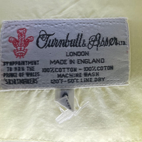 Camisa Turmbull & Asser Clasica Amarilla-Talla 6