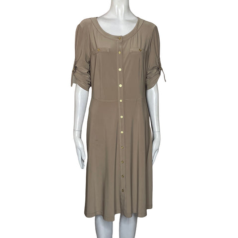Vestido Jones New York Fluido Beige-Talla 6