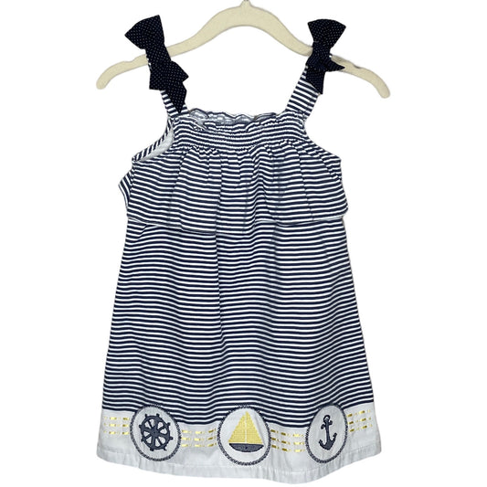 Vestido Born With Love Marinera Blanco-Talla 1T