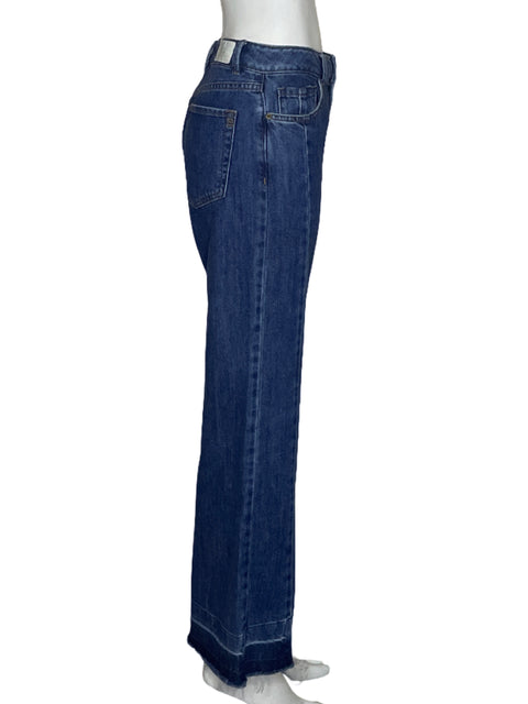 Pantalón Esprit .edc Jeans Wide Leg Azul-Talla 8