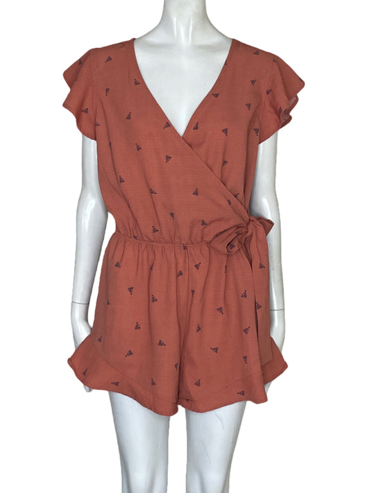 Romper EM Estampado Naranja-Talla L