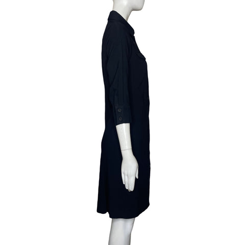Vestido Zara Camisero Negro-Talla M