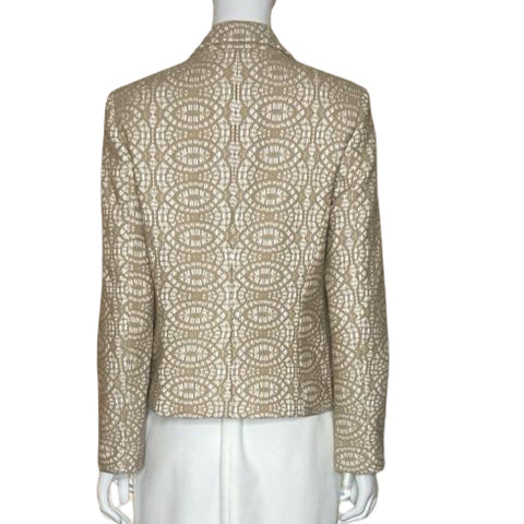 Blazer Calvin Klein Encaje Beige-Talla XS