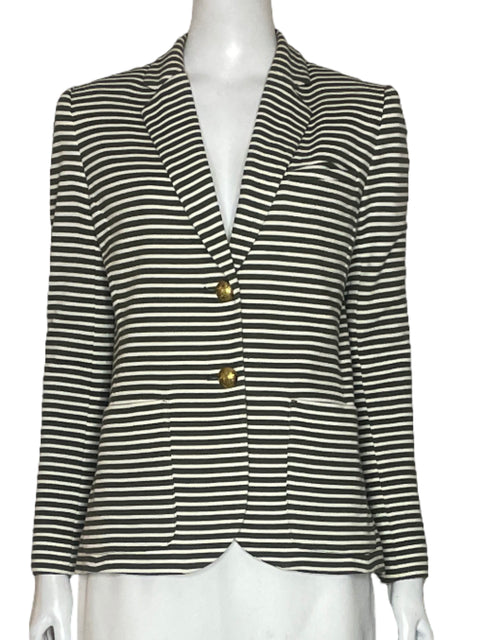 Blazer Lauren Ralph Lauren Punto Rayas Verde-Talla S