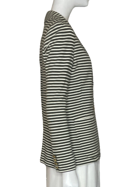 Blazer Lauren Ralph Lauren Punto Rayas Verde-Talla S