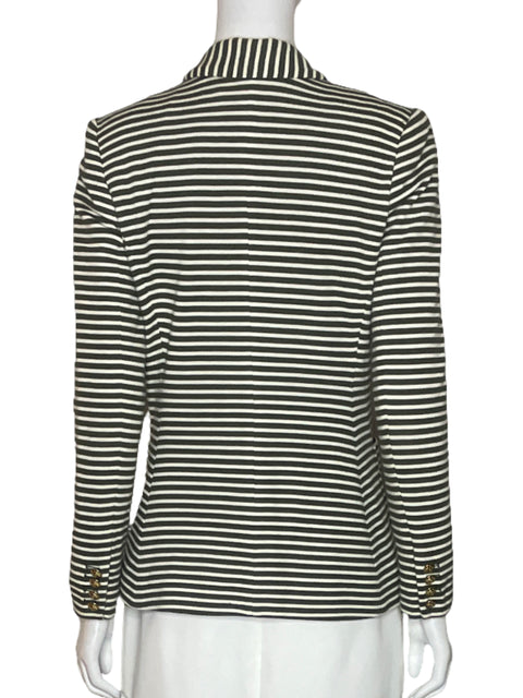 Blazer Lauren Ralph Lauren Punto Rayas Verde-Talla S