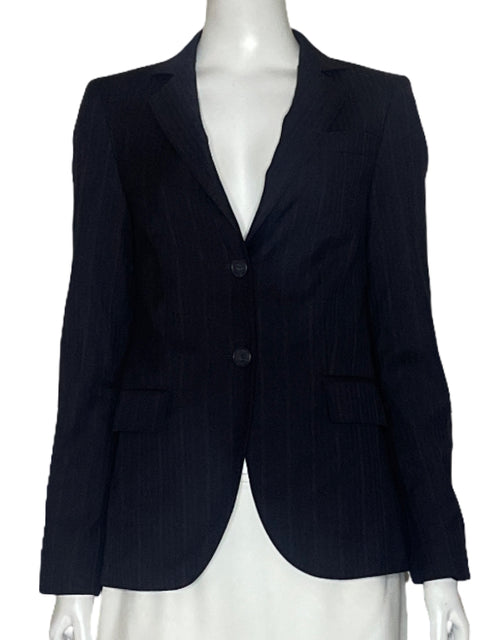 Blazer Massimo Dutty Rayas Azul-Talla XS