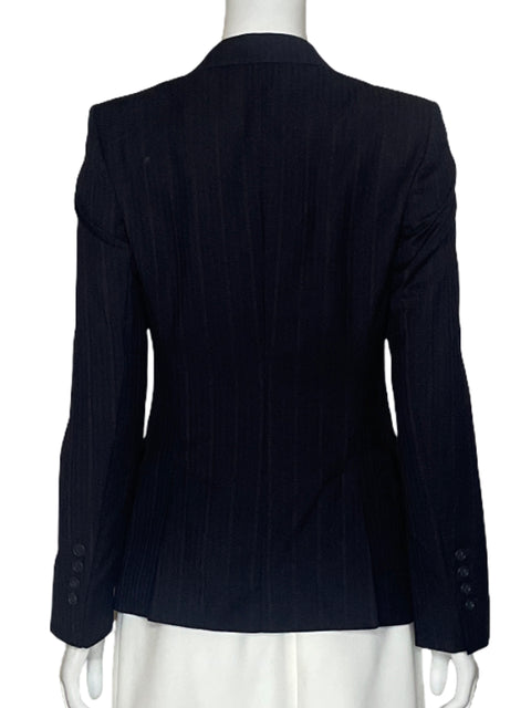 Blazer Massimo Dutty Rayas Azul-Talla XS
