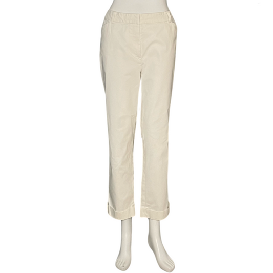 Pantalón Brooks Brothers Largo Basta Botones Blanco- Talla 12