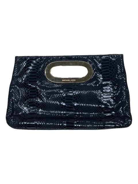 Clutch Michael Kors Berkley Charol Negro-Talla M