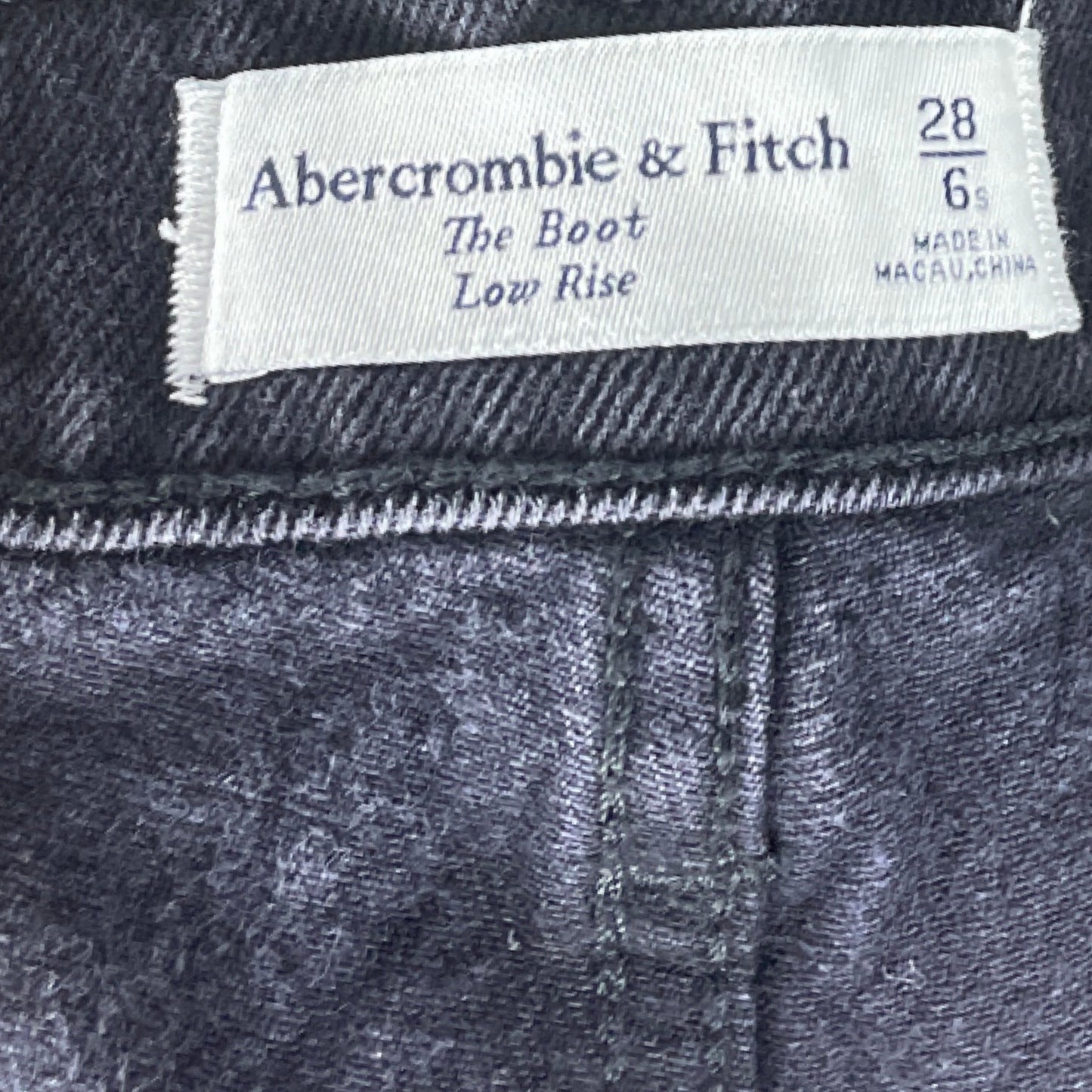 Pantalón ABERCROMBIE & FITCH Denim Negro - Talla 6