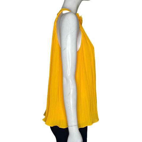 Blusa CeCe Plizado Amarillo-Talla S