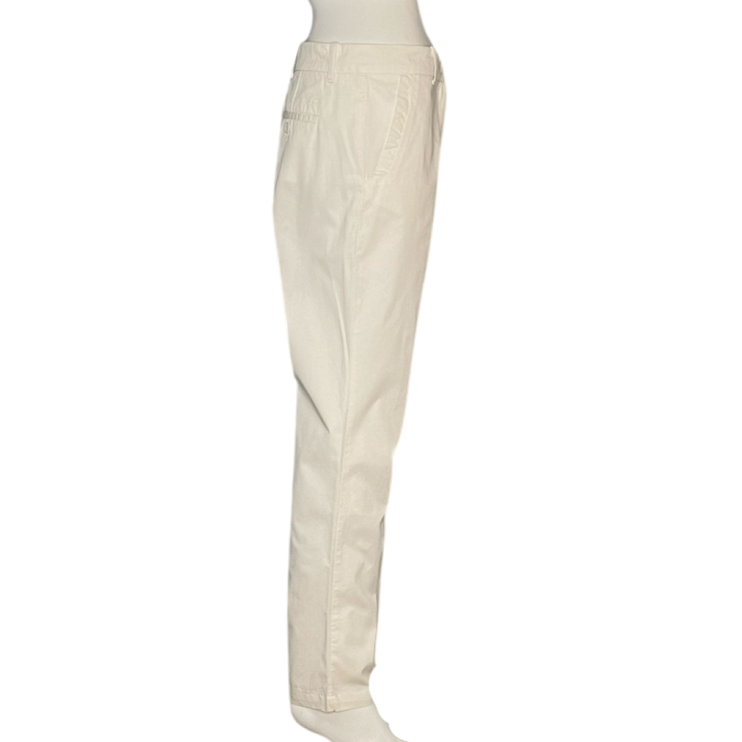 Pantalon Lacoste Largo Blanco- Talla 34