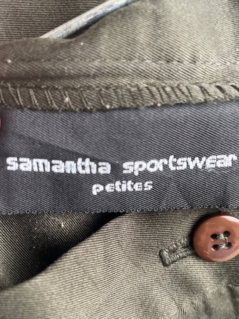 Pantalón Samantha Sportswear Recto Verde-Talla M