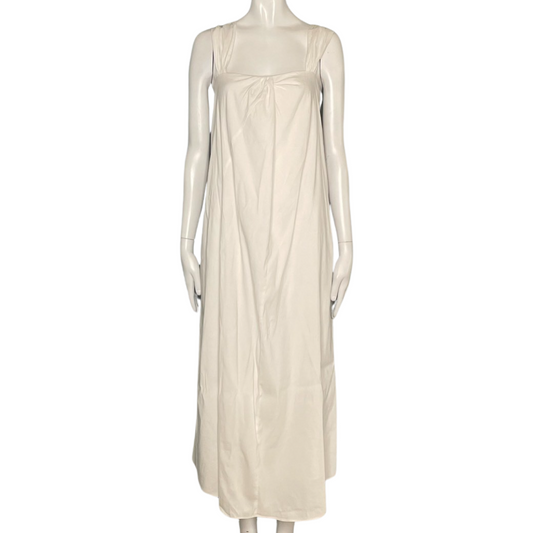 Vestido Vince Maxi Solido Blanco-Talla M