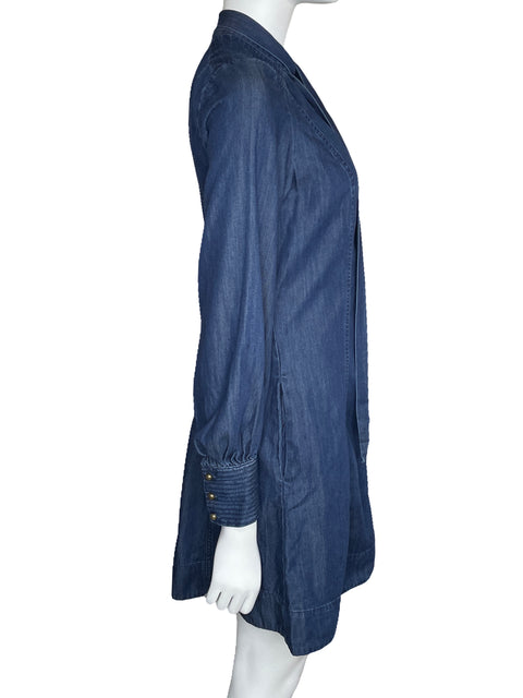 Vestido Kate Spade Denim Manga Larga Azul-Talla 6