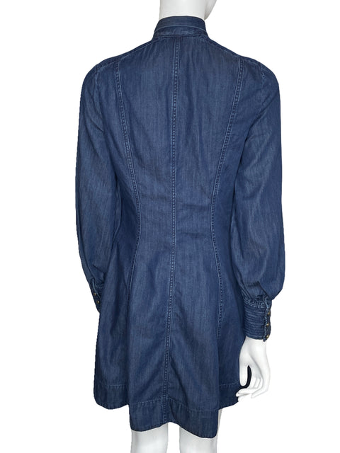 Vestido Kate Spade Denim Manga Larga Azul-Talla 6