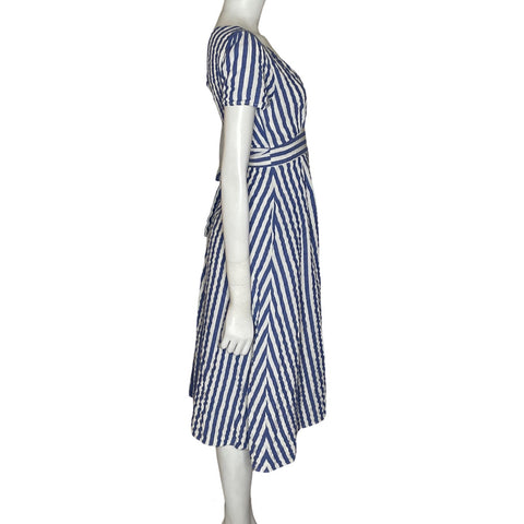 Vestido Lulus Rayas Blanco-Talla S