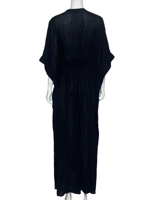 Vestido LOFT Beach Encaje Negro-Talla XS