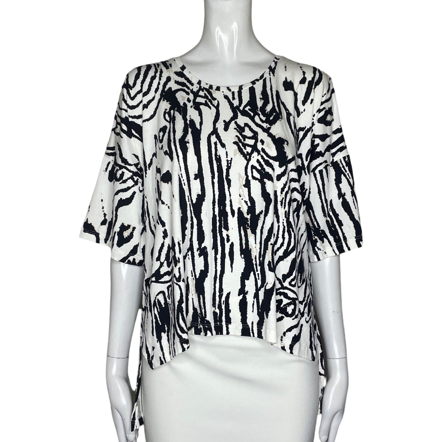 Blusa AYRES Estampado Mangas Corta Blanco - Talla M