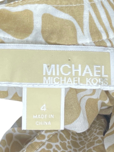 Romper Michael Kors Animal Print Beige-Talla 4